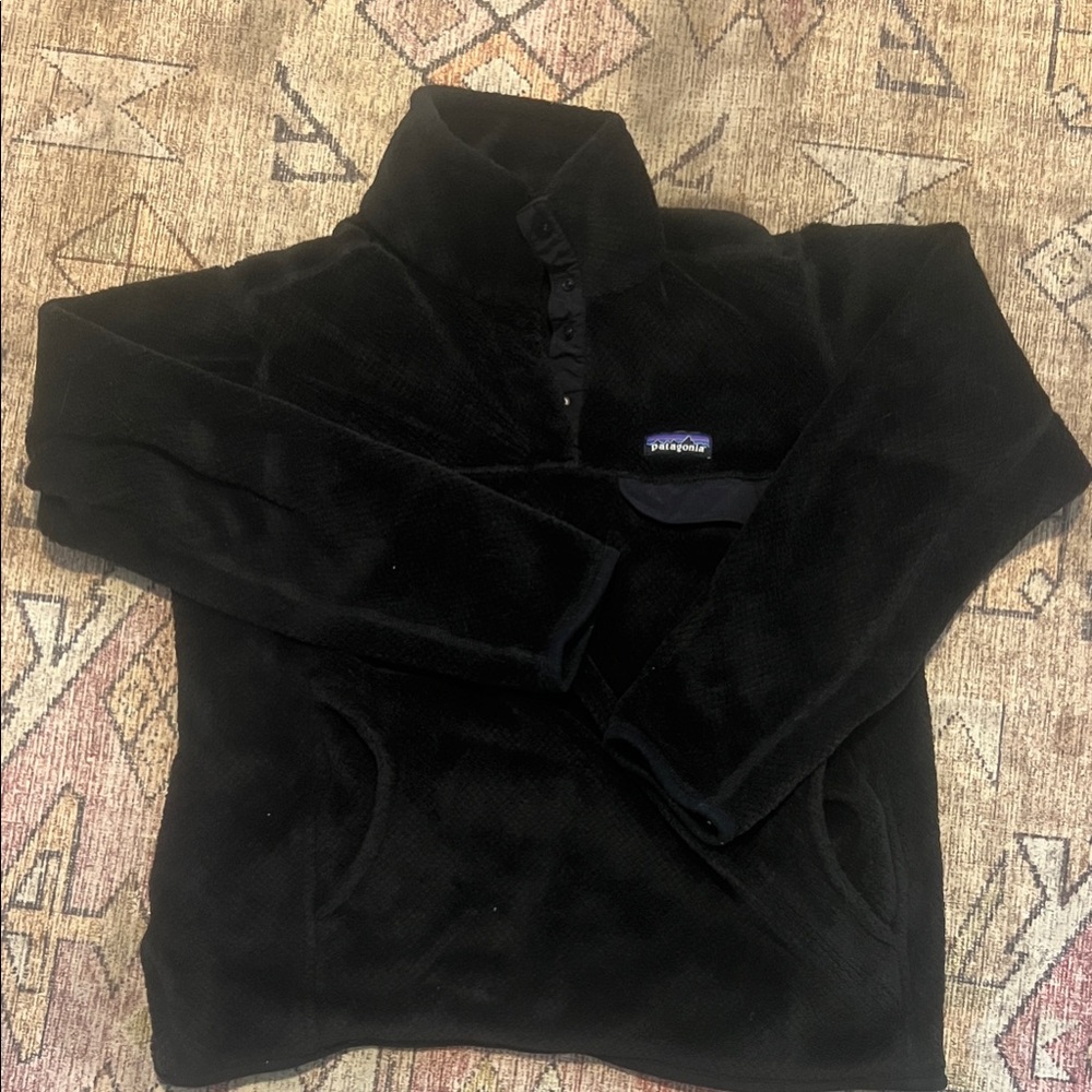 Patagonia Black Zip-Up Men's Sweater